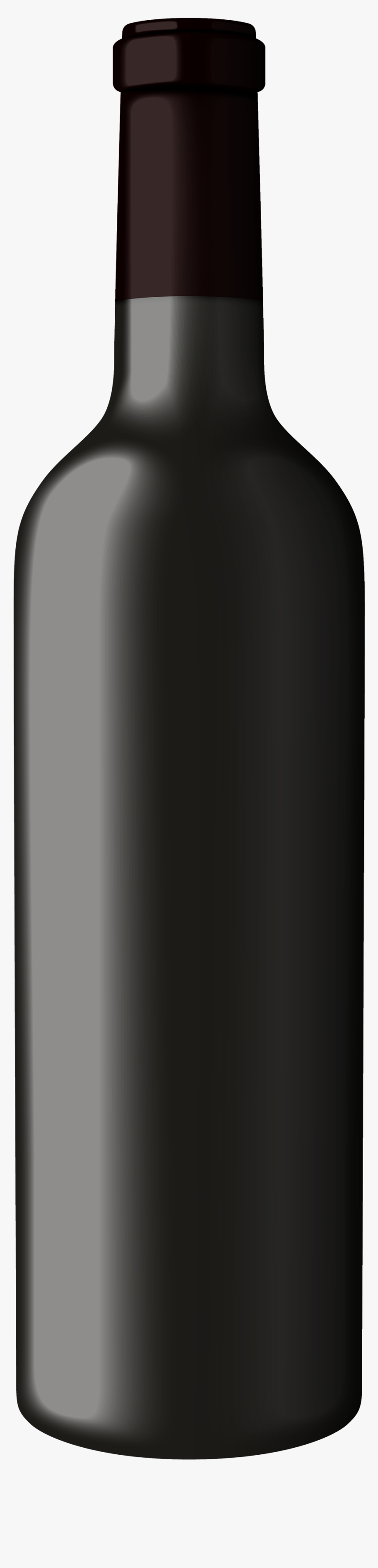 Black Wine Bottle Png Clipart - Black Wine Bottle Clipart, Transparent Png