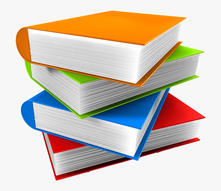 Book Stack - Transparent Books Png, Png Download