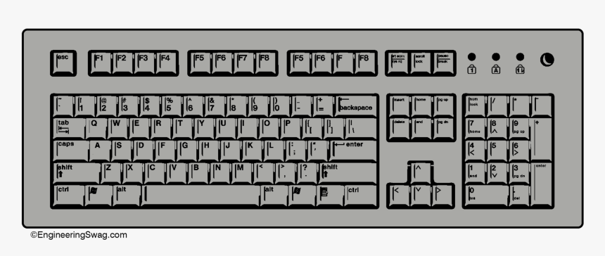 Teclado Compaq Sk 2800c, HD Png Download