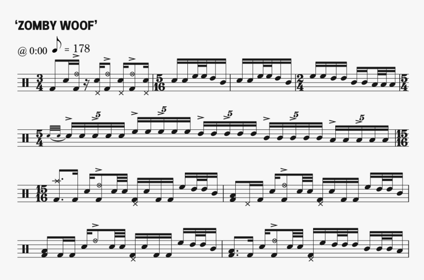 Nicko Mcbrain Drum Score, HD Png Download