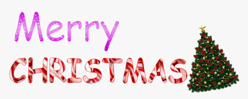Merry Christmas Png Texts, Transparent Png