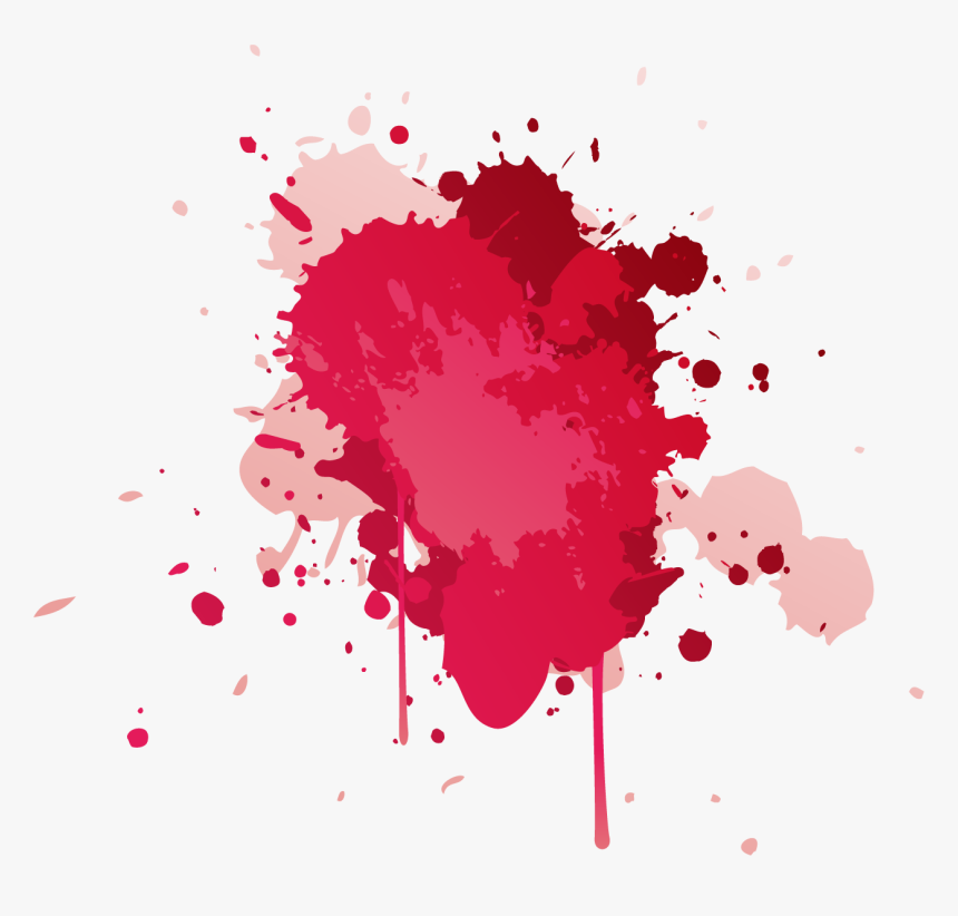Red Paint Splatter Png, Transparent Png