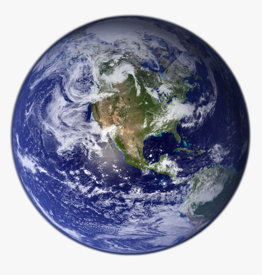 Earth Western Hemisphere Transparent Background - Earth Flag No Background, HD Png Download