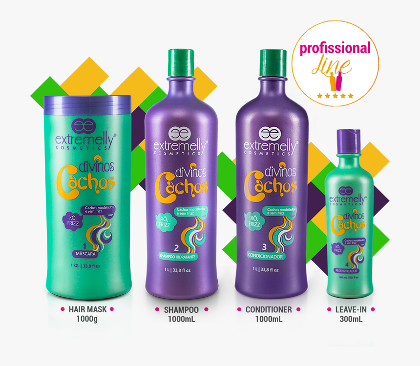 Extremelly Divinos Cachos Professional Line - Plastic Bottle, HD Png Download