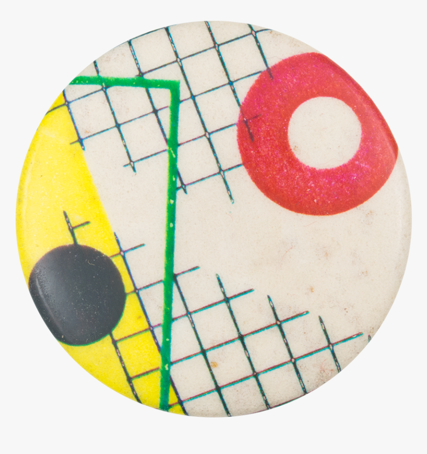 Abstract With Grid And Red Circles Art Button Museum - Circle, HD Png Download