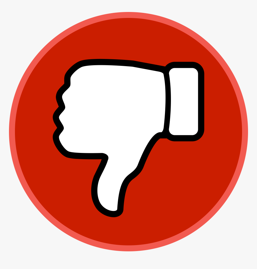 Thumbs Down Circle Clip Arts - Thumbs Down Icon Png, Transparent Png