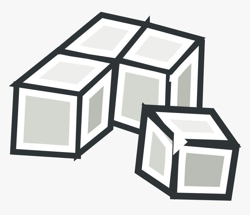 Png Stock Ice Cubes Clipart Black And White - Ice Cube For Coloring, Transparent Png