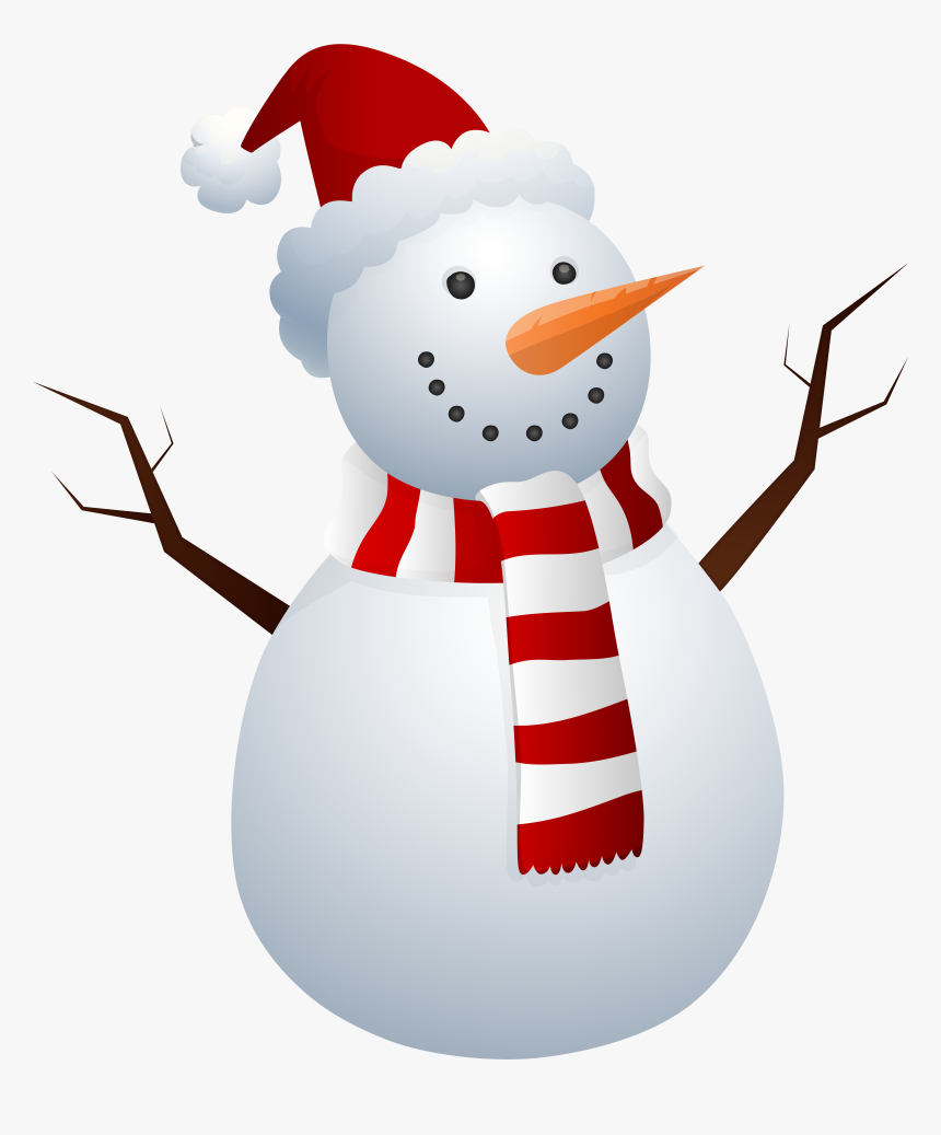 Snowman Clipart Santa, HD Png Download