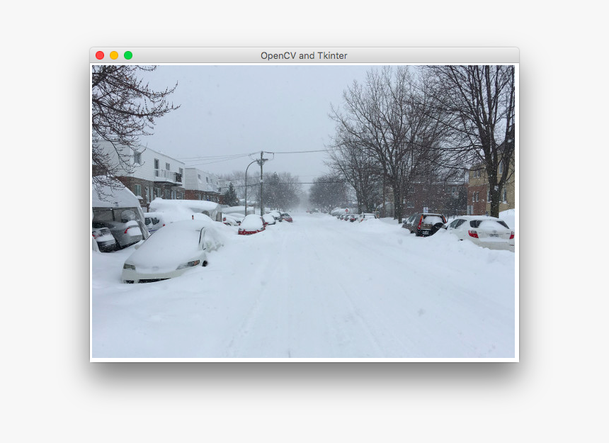 Tkinter Canvas Showing Opencv Loaded Image - Snow, HD Png Download