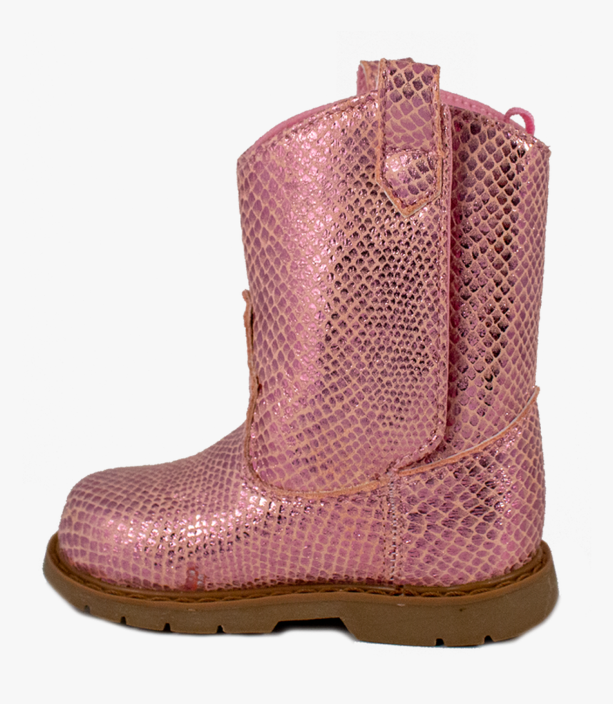 Pink Sparkle Pu Tall Western Boot , Png Download - Snow Boot, Transparent Png