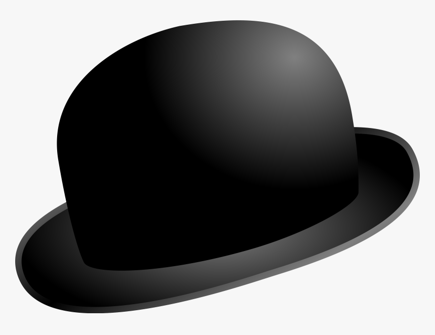 Charlie Chaplin Png Image - Black Bowler Hat Cartoon, Transparent Png