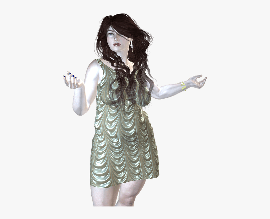 Fat Girl Sihoutte Png, Transparent Png
