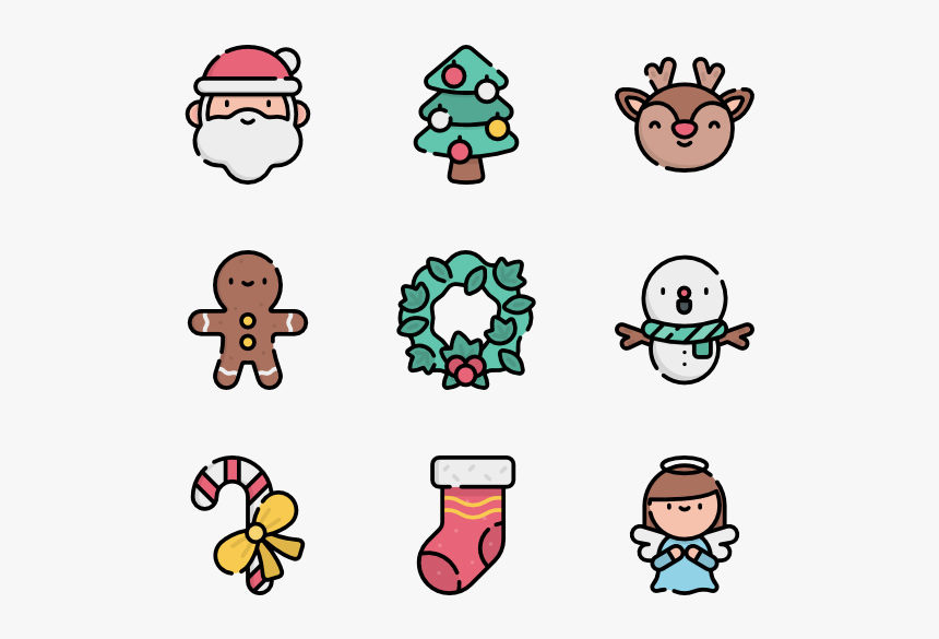 Christmas - Christmas Icon Cartoon Png Transparent, Png Download