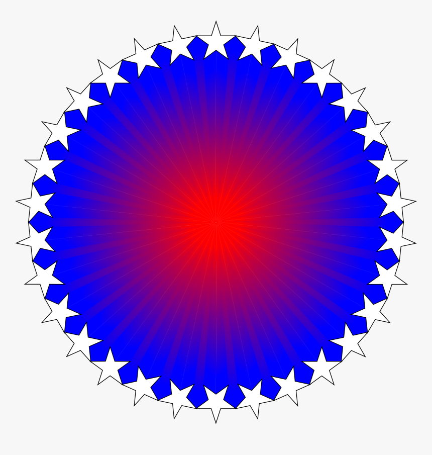 Red White Blue Starburst Clip Arts - Figment Site, HD Png Download
