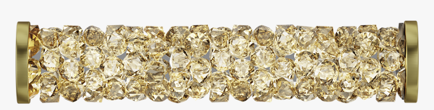 Swarovski 5950 Fine Rocks Tube Bead 30mm Crystal Golden - Bling-bling, HD Png Download