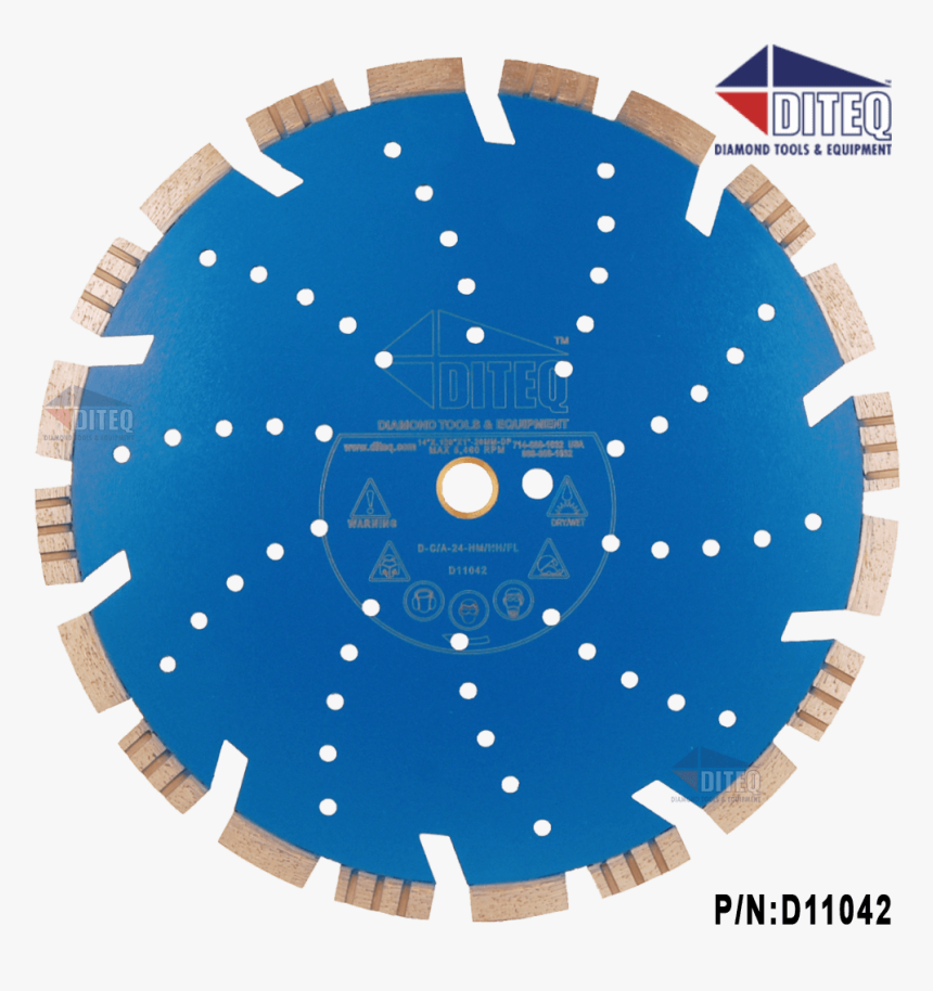 C/a-24 Concrete & Block Combo Blades - Diteq, HD Png Download