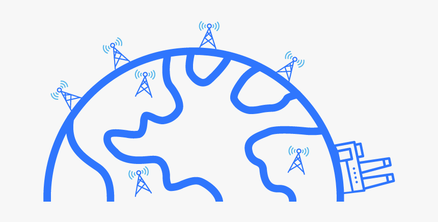 Globaldistribution - Globe With Airplane Black Png, Transparent Png