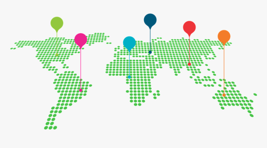 World, Map, Earth, Globe, Branch, Connectivity, Offices - Vxi Philippines, HD Png Download