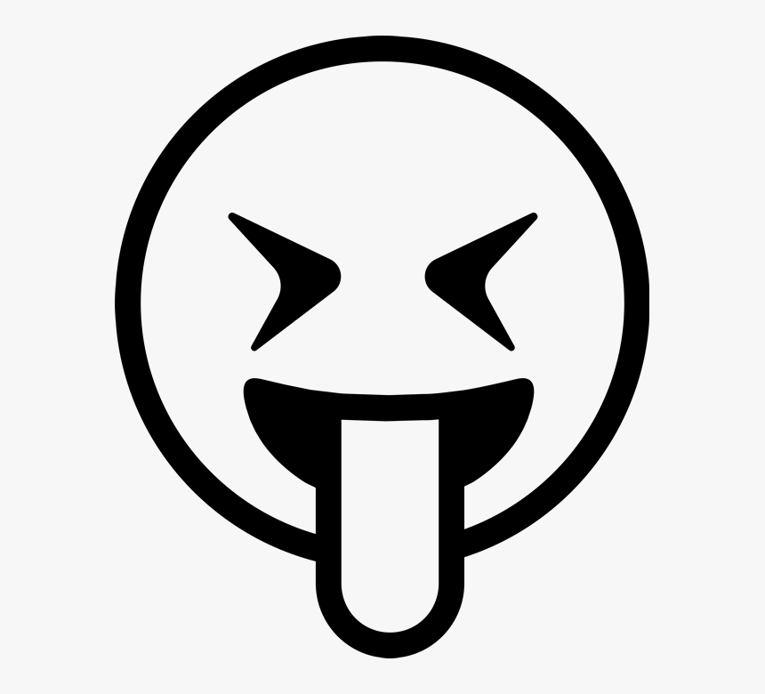 Eyeglasses Clipart Cracked - Emoji Clipart Black And White, HD Png Download