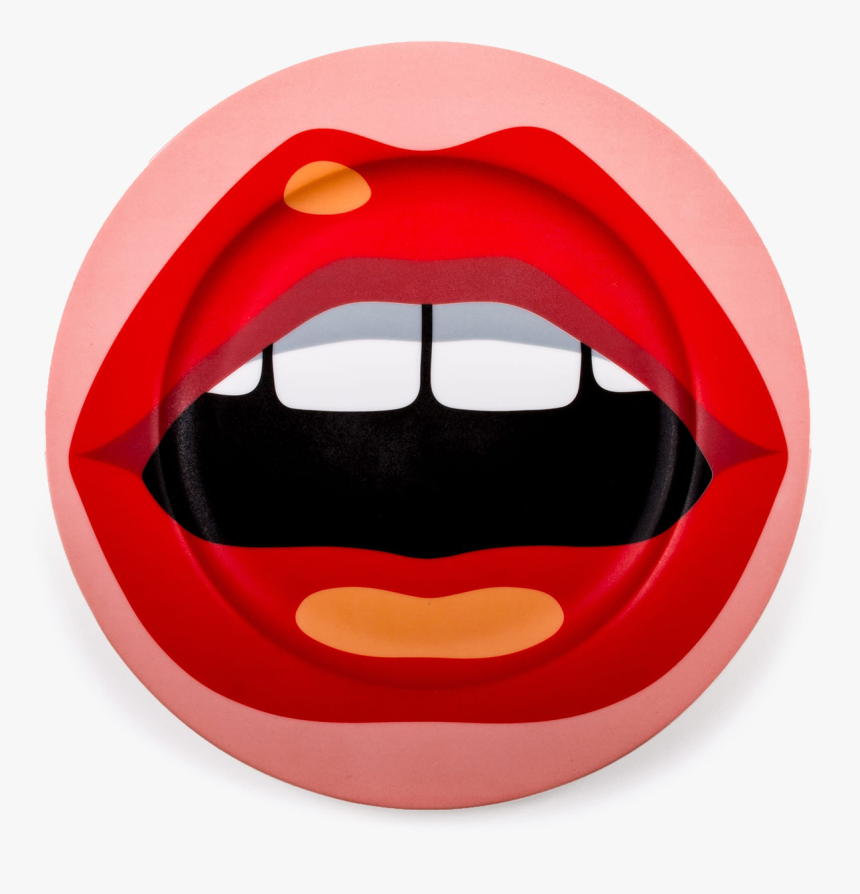 Transparent Mouth Png - Porcelain Plate Mouth Seletti, Png Download