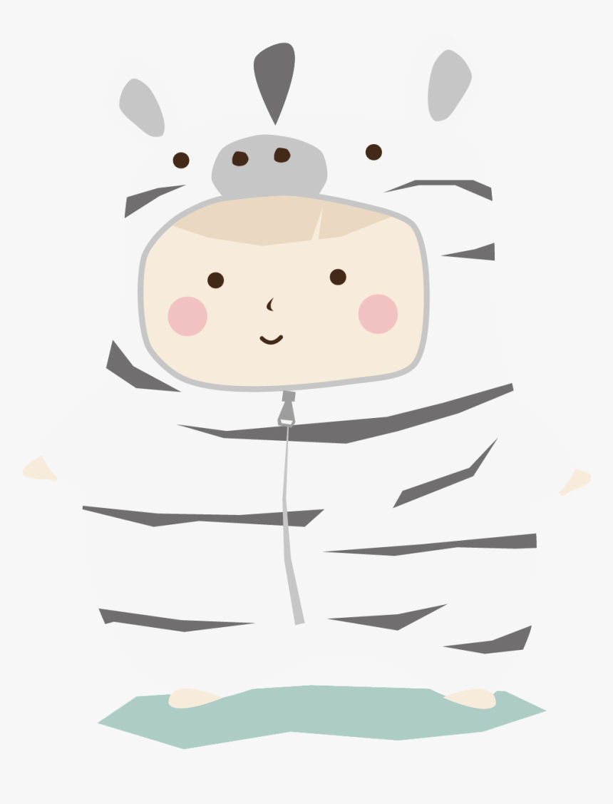 Zebra Baby - Cartoon - Cartoon, HD Png Download