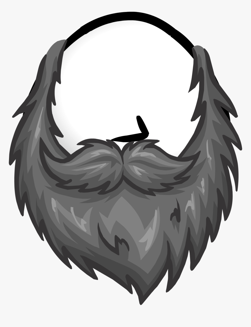 Drawing Beard Grey - Grey Beard Clipart, HD Png Download