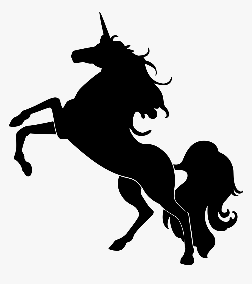 Unicorn Silhouette Clip Art - Unicorn Silhouettes, HD Png Download