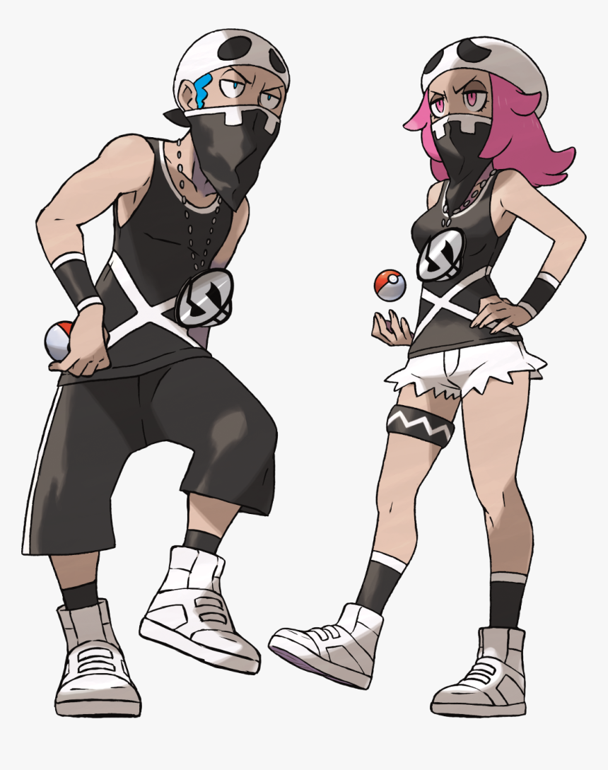 Sun Moon Team Skull Grunt - Pokemon Team Skull Grunt, HD Png Download