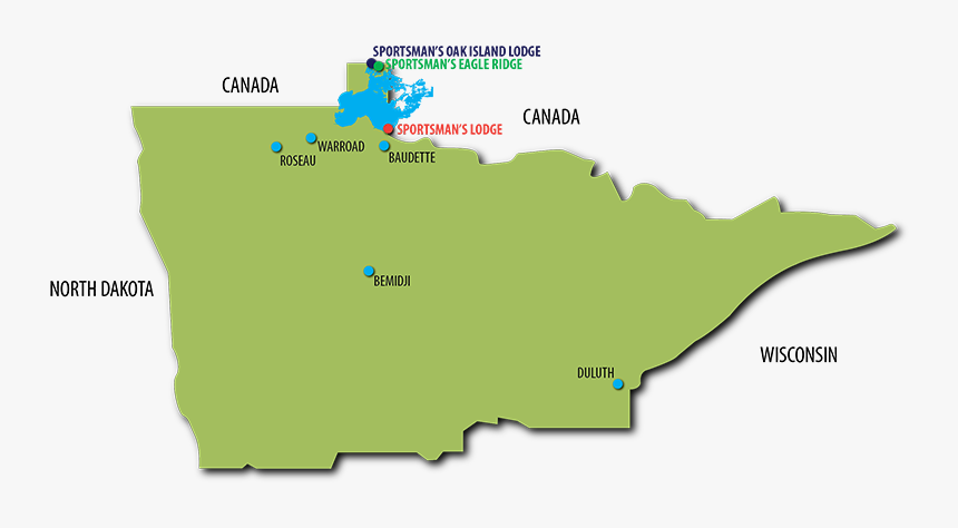 3locationmap-2 - Lake Of The Woods On Us Map, HD Png Download