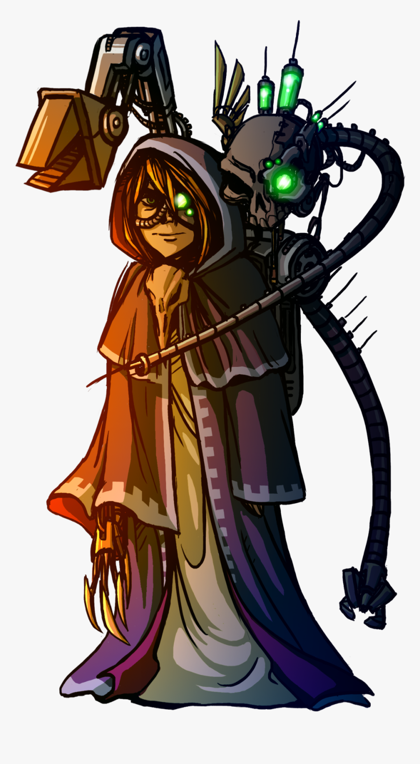 Female Mechanicus Servo-skull Techpriest Tfresistance - Illustration, HD Png Download