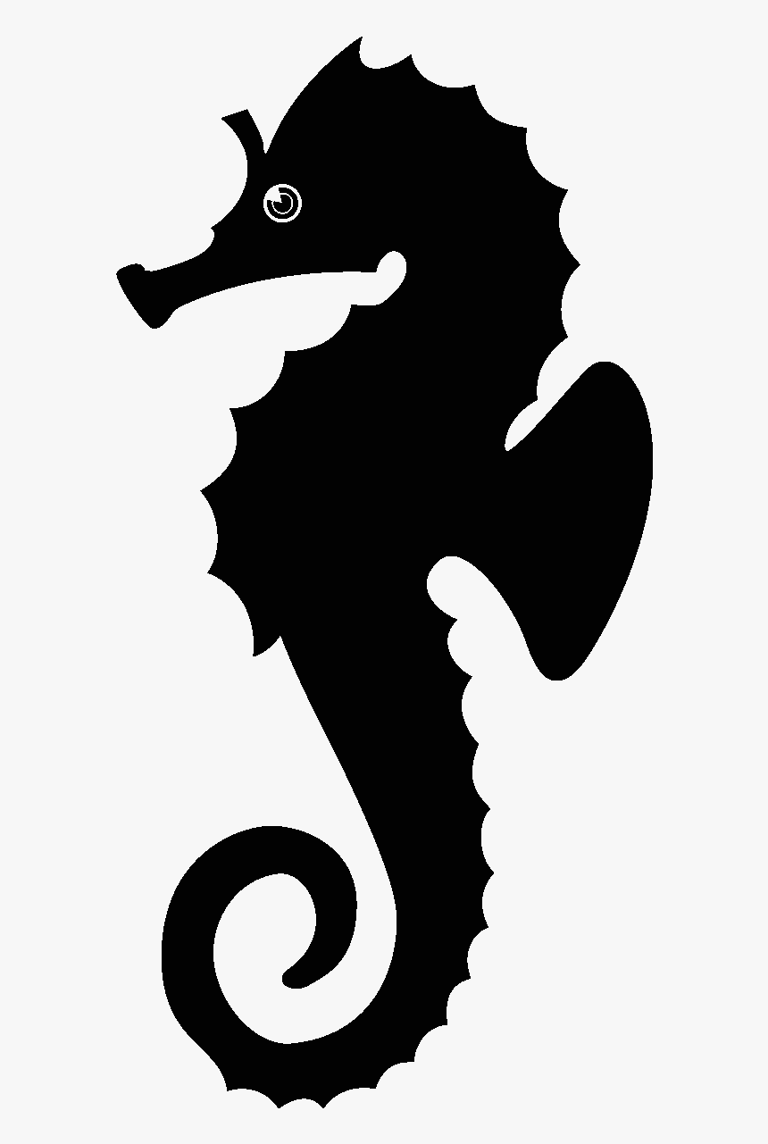 Seahorse Silhouette Png, Transparent Png