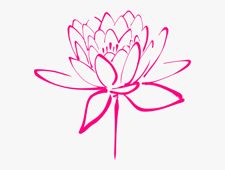 Transparent Lotus Tattoo Png - Orange Flower Png Clipart, Png Download