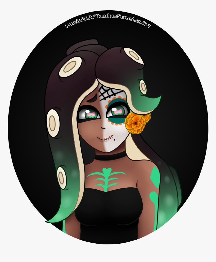 Transparent Sugar Skull Clipart - Cartoon, HD Png Download