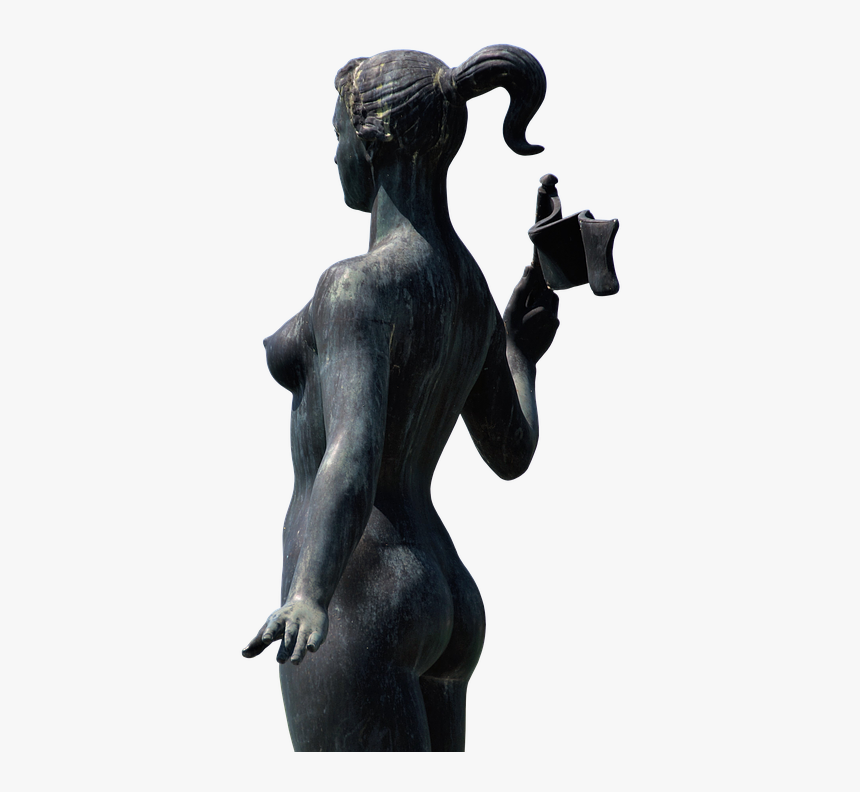 Woman, Statue, Naked, Breast, Bosom, Sculpture, Figure - Statue, HD Png Download