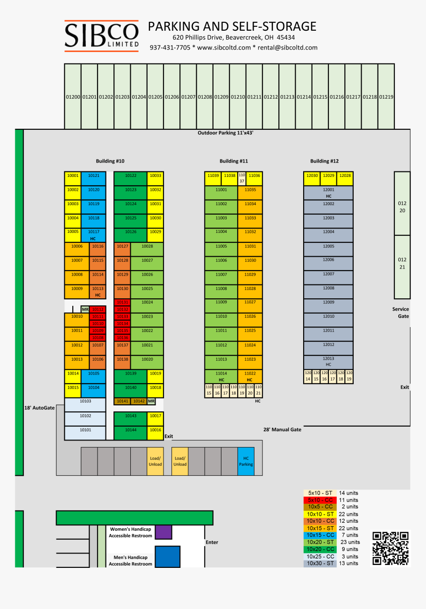 Layout - Climate Control Storage Layout, HD Png Download