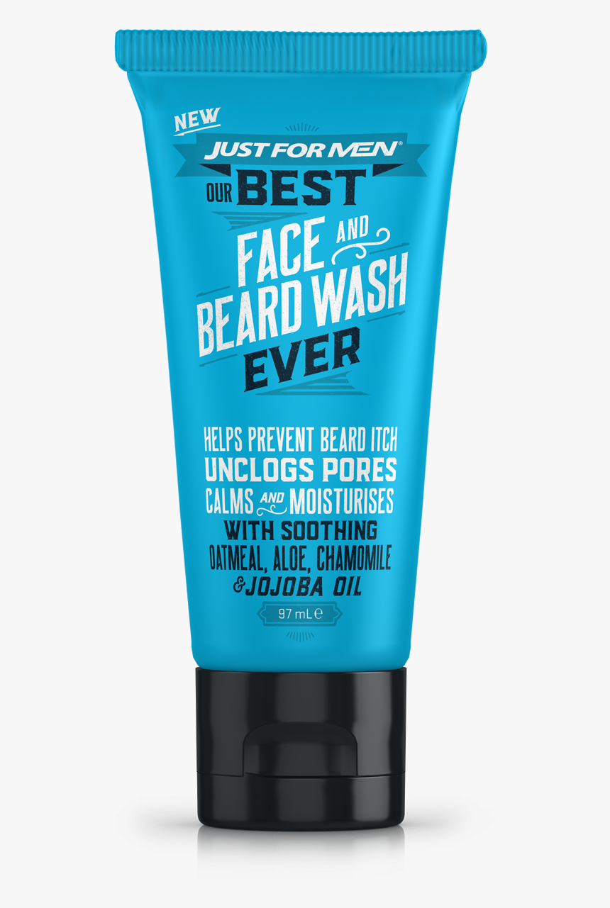 Just For Men Beard And Face Wash, HD Png Download