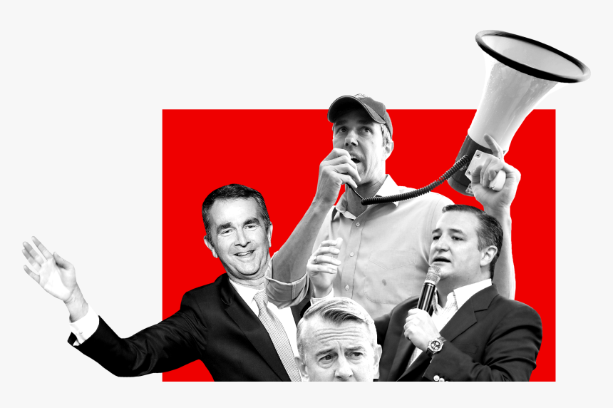 Four Politicians On A Red Background - Event, HD Png Download