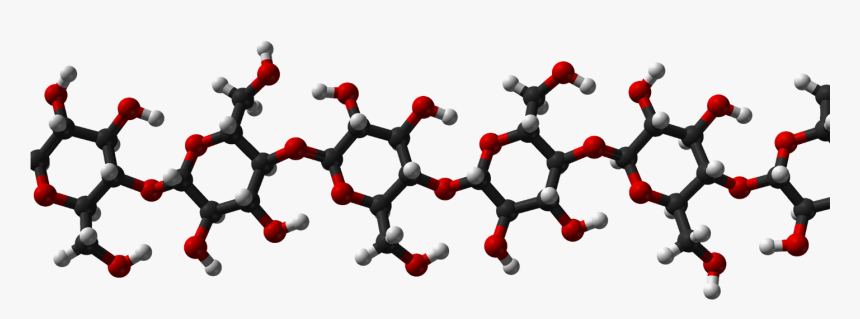 Ball And Stick Model Of Starch , Png Download - Polysaccharide Ppt, Transparent Png