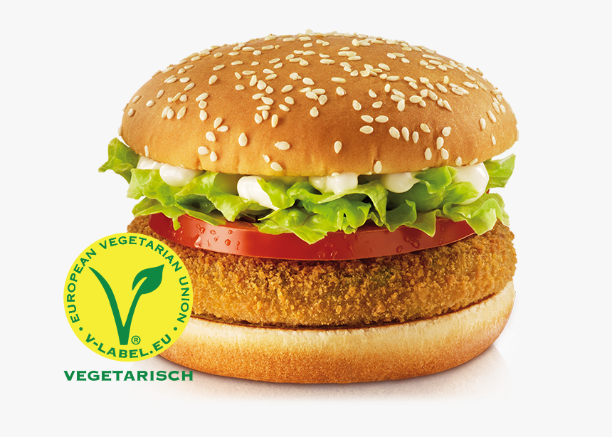 Veg Burger Png - Spicy Vegetable Deluxe Mcdonalds, Transparent Png