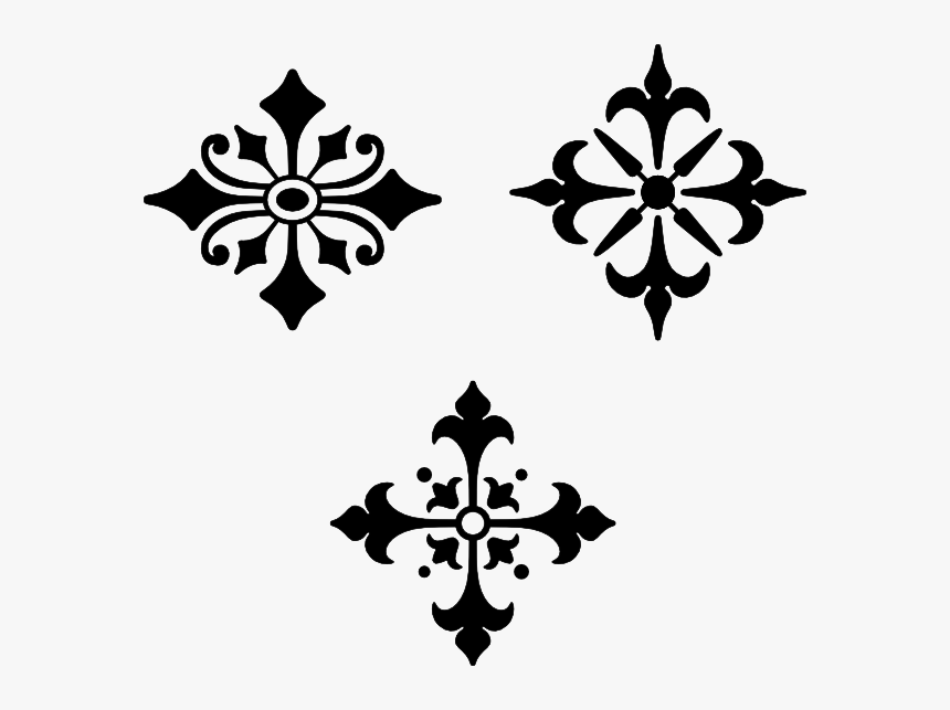 Celtic Cross Cross Flowers Vignette, HD Png Download