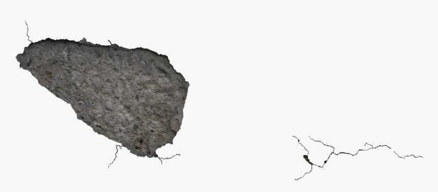 Transparent Screen Crack Png - Concrete Crack Png, Png Download
