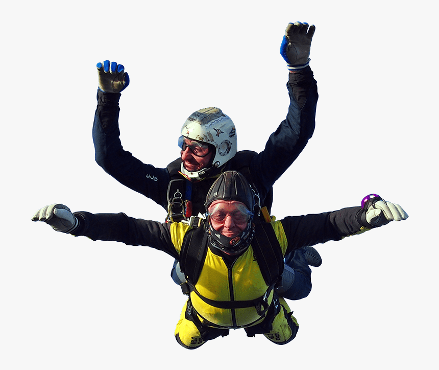 Tandem Parachute Jumpers - Skydiving Png, Transparent Png