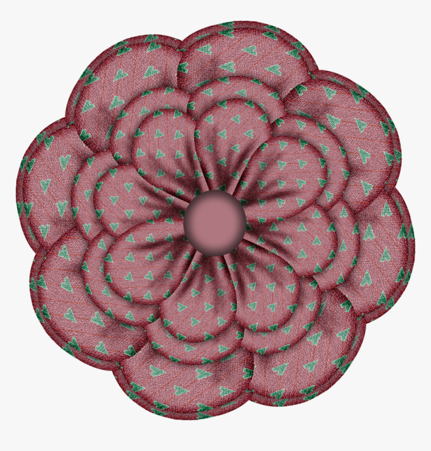 Fabric Flower Png Background Image - Fabric Flowers, Transparent Png