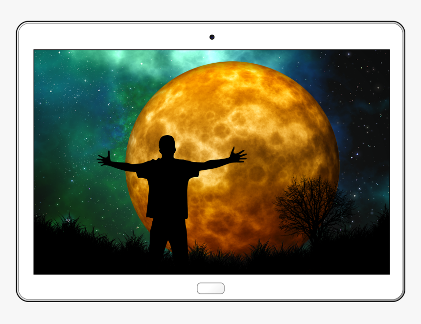 Man Moon And Human, HD Png Download