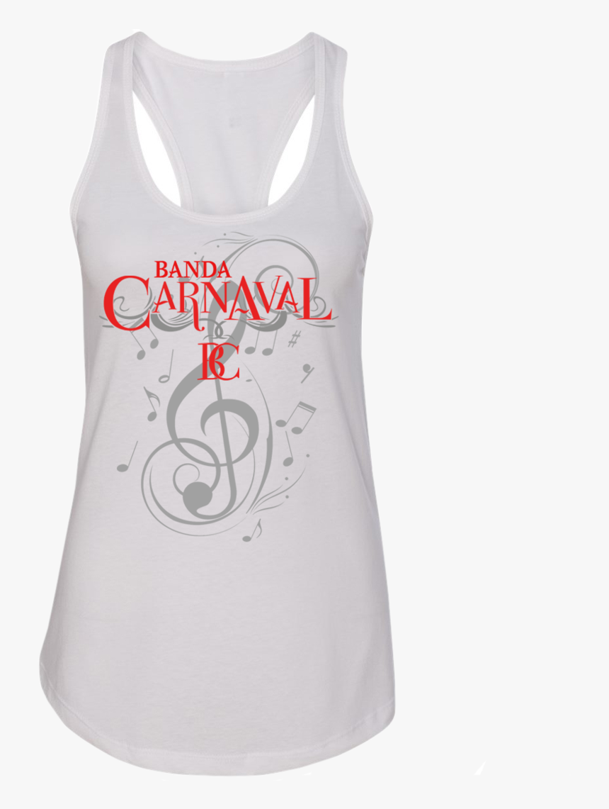 Banda Carnaval Playera Tank-top Blanca - Active Tank, HD Png Download