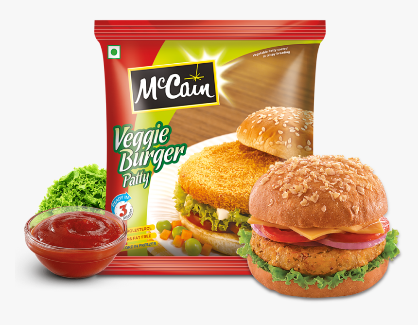 Mccain Frozen Veggie Burgers Patties, HD Png Download