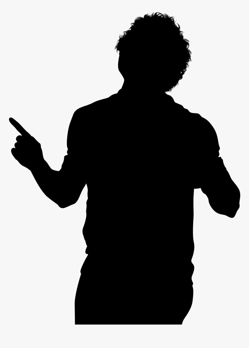 Microphone Human Behavior Silhouette Font - Silhouette, HD Png Download