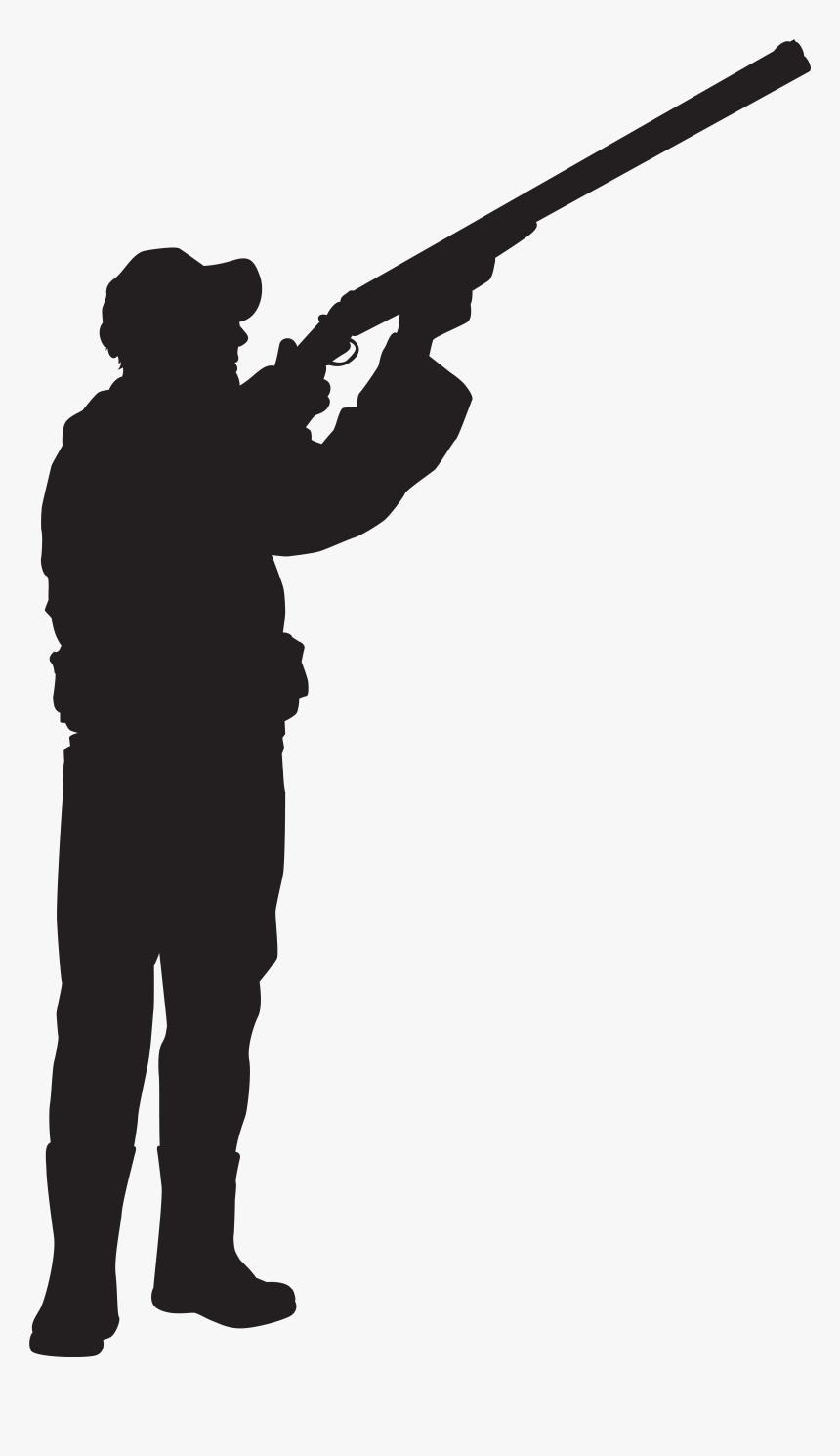 Silhouette Clip Art Hunter - Transparent Hunter Clipart, HD Png Download