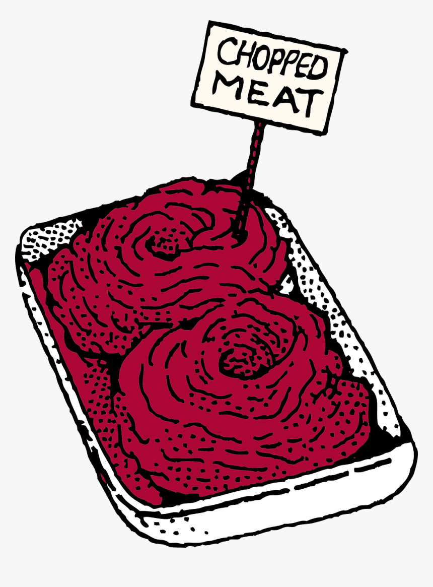 Meat, Beef, Chopped, Raw, Butcher, Grill, Ground Chuck - Chopped Meat Clipart, HD Png Download