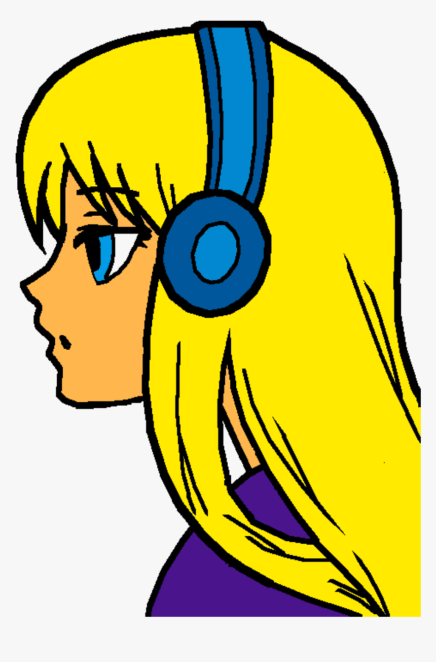 Anime Girl Not Colored, HD Png Download